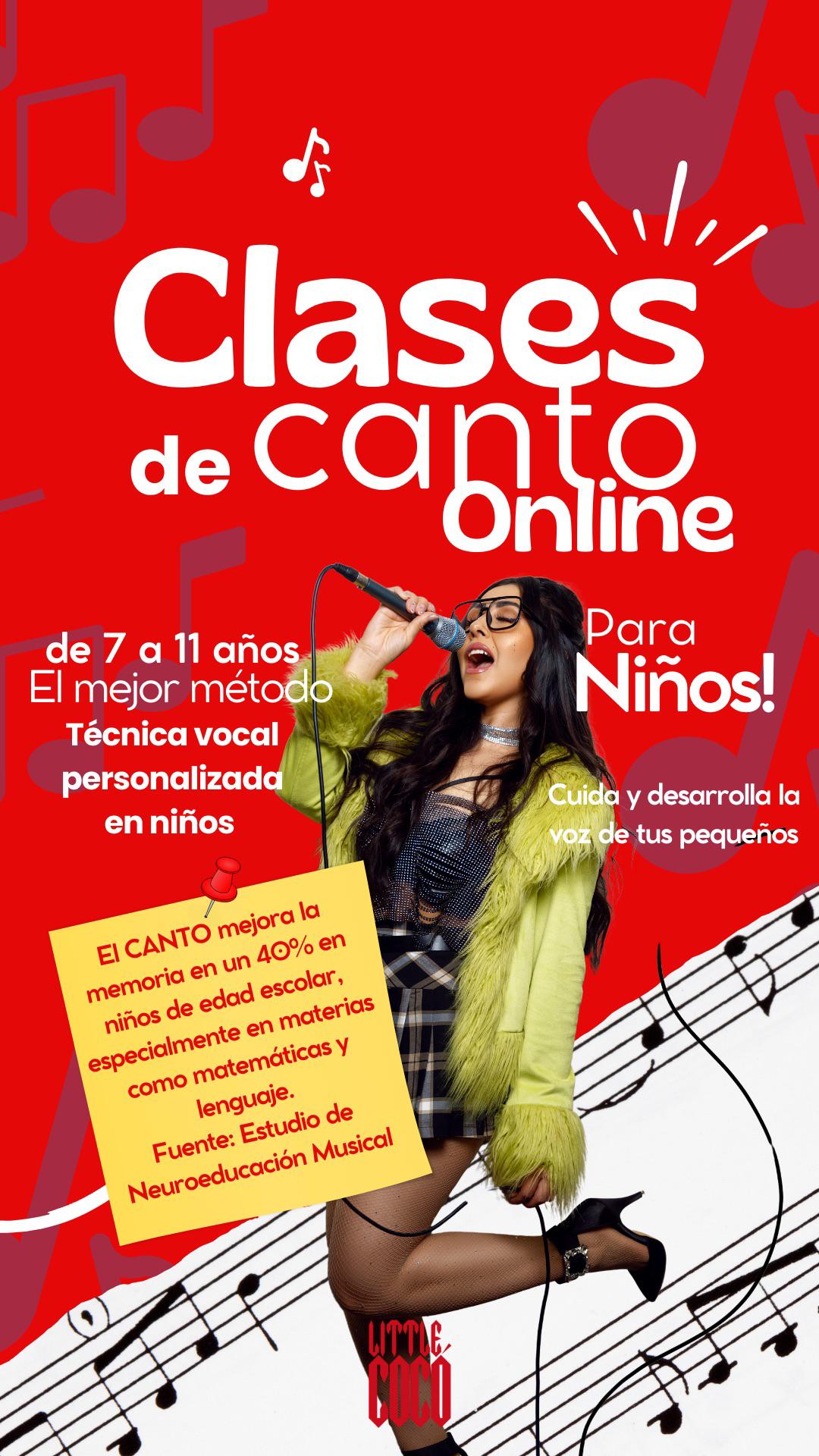 📣Clase de Canto Online para Niños (30 minutos)