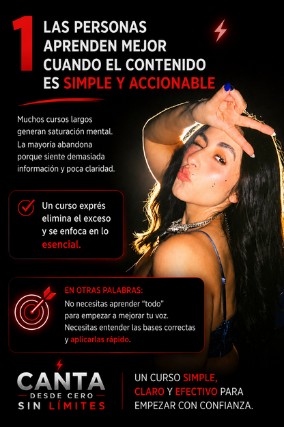 "CANTA DESDE CERO SIN LÍMITES"