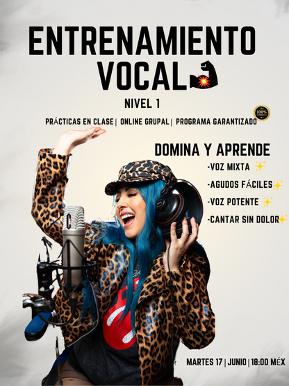 Taller: Entrenamiento Vocal Nivel 1💥