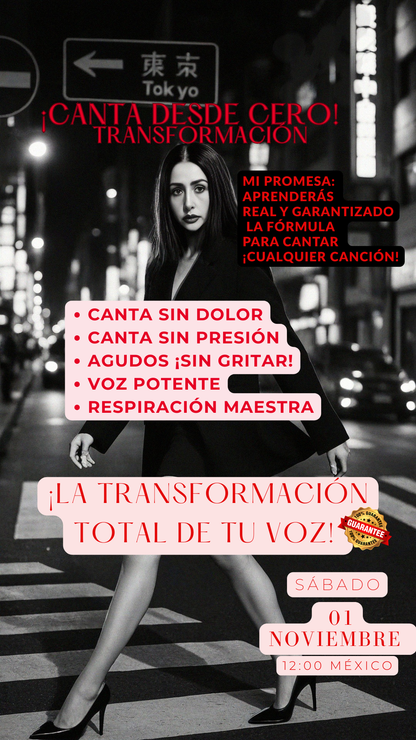 CANTA DESDE CERO "TRASFORMACIÓN"